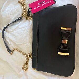 Lulu Guinness Black Clutch Bag